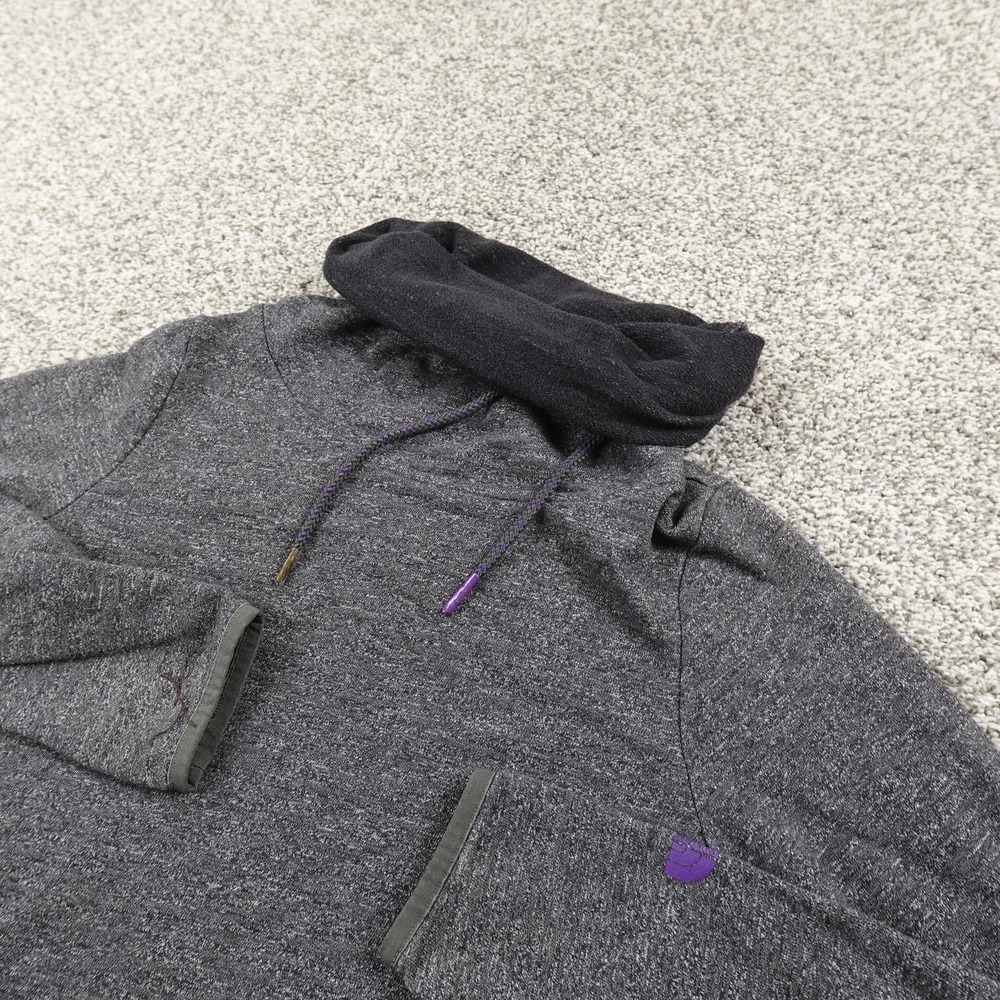 North Face Sweatshirt Womens M Gray Cowl Neck Pullover Tunic Hiking Outdoor Trek